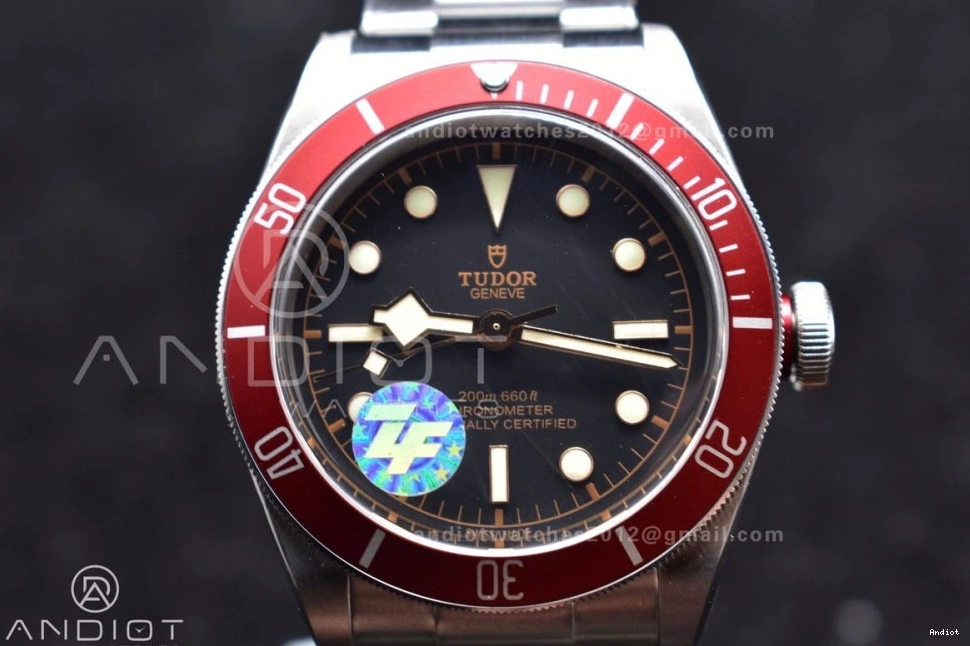 888 Sleek Bay Best ZF Red A 1:1 Bezel Bracelet Edition Heritage Black SS on 0822